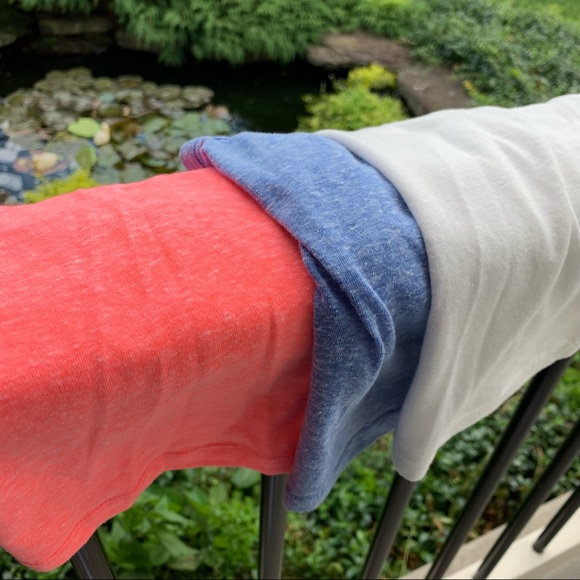 Set of 3 Bozzolo Heathered Crop Tees - Picture 5 of 8